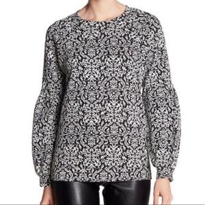 NWT BCBGeneration Bubble Sleeve Blouse Sweatshirt Size XS